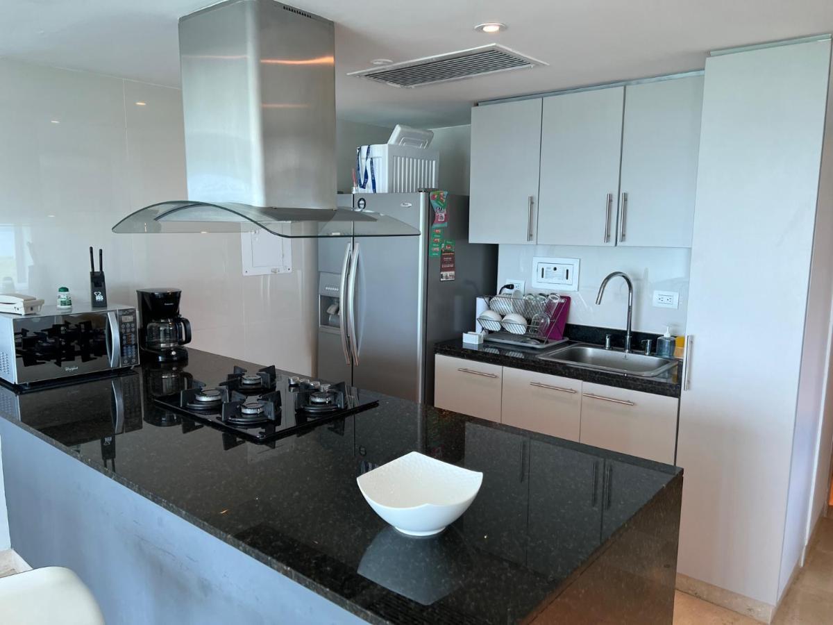 Luxury Apartment In Ocean Pavillion Hotel Cartagena Exteriör bild